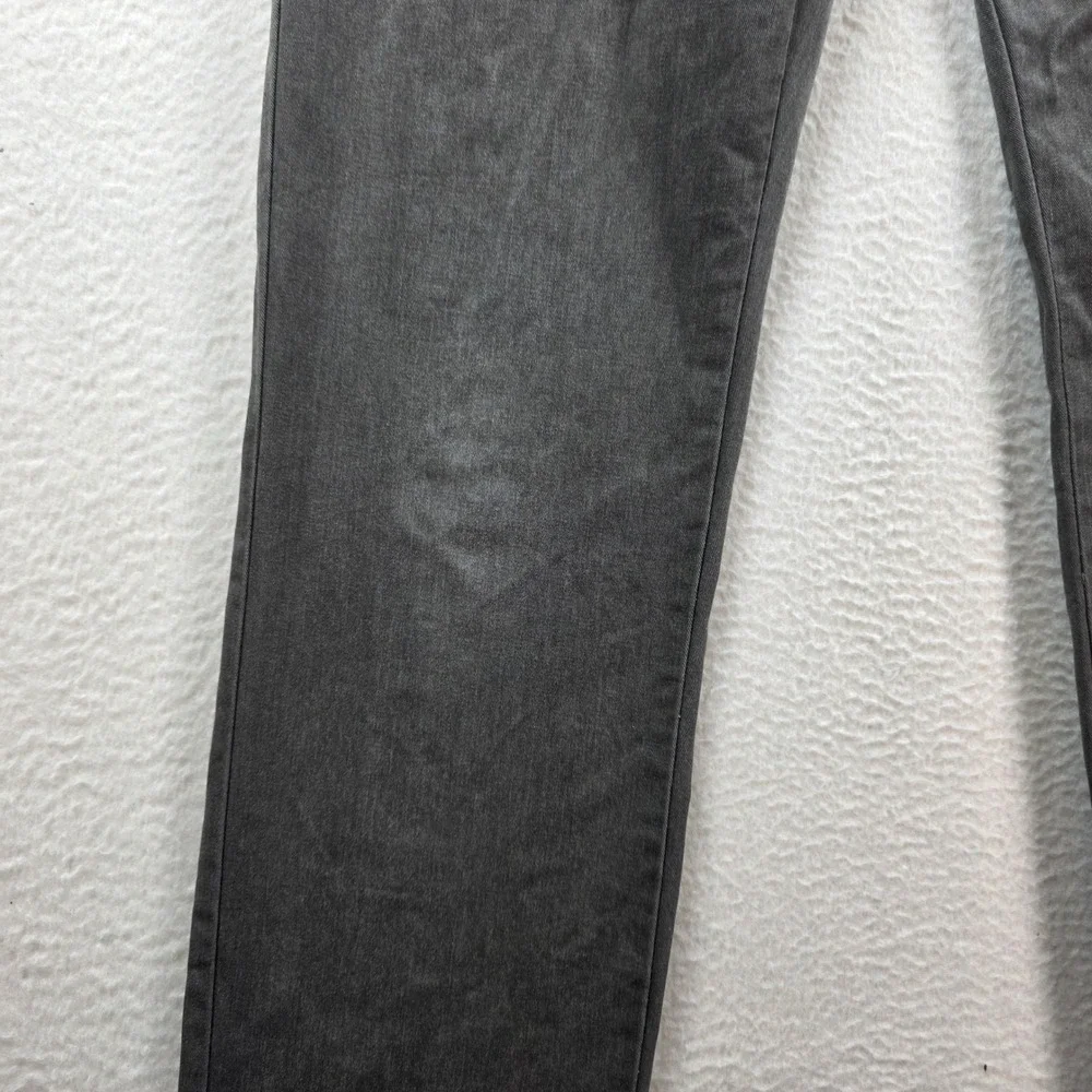 Volcom Chino Pants Mens 30 Charcoal Grey‎ Slim Straight Faded Distressed Skater